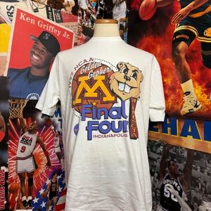 Vintage Minnesota Golden Gophers 1997 Final Four NCAA Basketball Tee Sz XXL